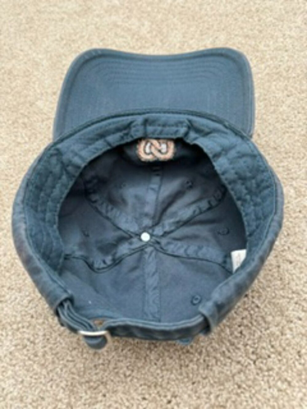 Pretzel Baseball Cap Blue Navy Classic 6-Panel Unstructured Hat Men Women Unisex - Picture 4 of 6
